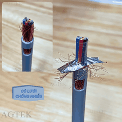 Cáp AGTEK 6x1.0mm² Có Lưới Chống Nhiễu – Ứng Dụng