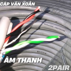 Cáp Tín Hiệu Âm Thanh AGTEK 2Pair 20AWG