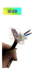 Cáp Điều Khiển 2x1.0 SQMM Có Lưới ZR-PVC Vỏ Đen