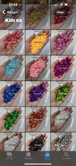 100g kim sa U (dĩa) đủ màu tròn lỗ giữa 6mm đính kết quần áo phụ kiện