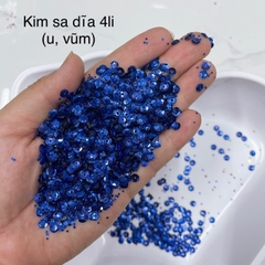 100g kim sa U (dĩa) đủ màu tròn lỗ giữa 4mm đính kết quần áo phụ kiện