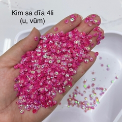 100g kim sa U (dĩa) đủ màu tròn lỗ giữa 4mm đính kết quần áo phụ kiện