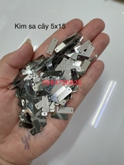 100g kim sa chữ nhật bạc thiết, vàng thiết đính kết quần áo phụ kiện