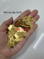 100g kim sa chữ nhật bạc thiết, vàng thiết đính kết quần áo phụ kiện
