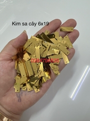 100g kim sa chữ nhật bạc thiết, vàng thiết đính kết quần áo phụ kiện