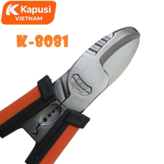 Kềm Cắt Đa Năng 8inch Kapusi K-8081 Thép CR-V Hàm Cứng 65HRC Cắt Ngọt Tích Hợp Khe Tuốt Dây Điện 1.0-6.0, BH 12 tháng