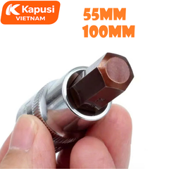 Bộ Đầu Tuýp Lục Giác 1/2 Inch Kapusi - Thép S2 Siêu Cứng - 2 Phân Loại 55mm & 100mm - Chống Tòe Đầu Tuyệt Đối