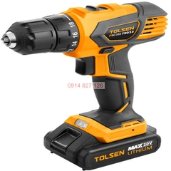 Máy khoan pin 2 tốc độ 10mm 20V 2 PIN TOLSEN 79033