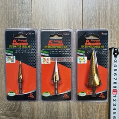 Mũi khoan tháp xoắn chân lục giác KAPUSI cỡ 4-12mm 4-22mm 4-32mm, thép HSS4241 titanium, Bh 12 tháng diy-vietnam