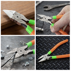 Kìm Cắt Góc Nghiêng 6 Inch Kapusi K-8144 – Cắt Sát Mép Không Ba Via, Thép CR-V60, Lưỡi Sắc, Nhỏ Gọn Dễ Dùng, BH 12 tháng