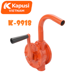 Bơm Quay Tay Hút Dầu Thùng Phuy Kapusi K-9918 Thân Gang Ống Vào 32mm Cao Cấp -Cây Quay Dầu Nhớt Công Nghiệp, Bh 12 tháng