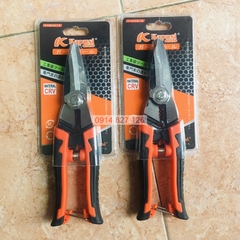 Kìm cắt dây đa năng KAPUSI Nhật Bản K-9117 215mm, 3 trong 1 cắt-tuốt dây-bấm đầu cốt