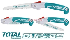 Cưa cành cầm tay dạng xếp TOTAL THFSW1806 7inch, sắc bén, lưỡi cưa SK5, chống cong gãy