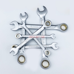 Cờ lê tự động KAPUSI 8-19mm thép CR-V, bánh 72 răng, vòng miệng 360