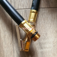 Máy Bơm lốp vỏ xe Ô tô, Xe máy Khí Nén hãng KAPUSI K-1094 có đồng hồ điện tử đo áp suất