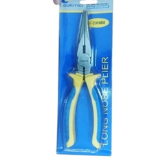 Kìm Mỏ Nhọn 8" KOURITSU LNP08-01 Chính Hãng - Kìm Nhọn Cắt Dây Thép Đa Năng Cán Bọc Cao Su Mềm Chống Trượt