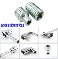 Đầu Tuýp Lục Giác Ngắn 1/2 Inch KOURITSU Hợp kim thép CR-V Mạ Chrome Chống Rỉ Sét Chịu Lực Tốt Bảo Hành 12 Tháng