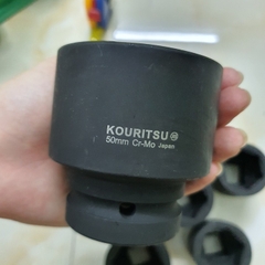 Đầu Khẩu Đen Ngắn 1" KOURITSU Thép Hợp Kim Cr-Mo Chống Mài Mòn Nhiều Cỡ 38 40 41 46 50mm Bảo Hành 12 Tháng