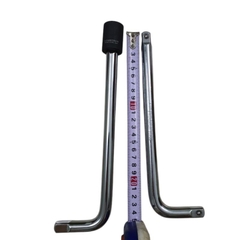Tay Vặn Chữ L 1/2 Inch KOURITSU Dài 25cm (10 Inch) - Cần Siết Khẩu L 1/2 Thép Cr-V Cao Cấp Thiết Kế 2 Đầu Bi, BH 12 Tháng