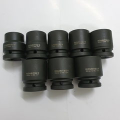 Đầu Tuýp Đen Ngắn 3/4 KOURITSU Chuyên Dụng Cho Súng Siết Bu Lông Tải Nặng Thép Hợp Kim Cr-Mo 24-36mm Bảo Hành 12T