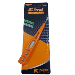 Bút Thử – Dò Điện Điện Tử Cam Mini Kapusi K-9061 – Màn LCD, Đèn Neon, Dải Đo 12–250V, BH 12 tháng