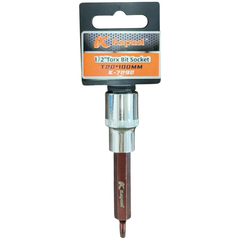 Đầu Tuýp Hoa Thị 6 Cạnh (Torx) Kapusi 1/2 inch Dài 100mm – T20 Đến T60 – Thép CRV, Đầu S2, Bán Lẻ Từng Cỡ, Bh 12 tháng