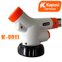 Khò Ga Mini Kapusi K-8011 Cam Trắng – Đánh Lửa Điện Tử, Điều Chỉnh Ngọn Lửa, Nhiệt Độ 1100°C, Bh 12 tháng