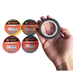 Cuộn Băng Keo Cách Điện Kapusi PVC 16mm – Đen, Đỏ, Xanh, Vàng, Xanh lá – kích cỡ 0,16mmx16mmx8,3m diy-vietnam