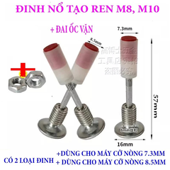 Hộp 100 Đinh Bê tông hạt nổ Tạo Ren M8, M10 – Giải Pháp Hiệu Quả Cho Thi Công Kết Cấu Kim Loại diy-vietnam