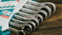 Bộ cờ lê vòng miệng tự động có 8 chi tiết cỡ từ 8-19mm TOTAL THT102RK086
