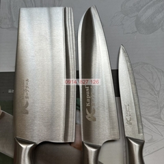 Bộ dao nhà bếp đa năng KAPUSI Nhật Bản hợp kim thép không gỉ gồm 3 cỡ