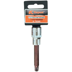 Đầu Tuýp Hoa Thị 6 Cạnh (Torx) Kapusi 1/2 inch Dài 100mm – T20 Đến T60 – Thép CRV, Đầu S2, Bán Lẻ Từng Cỡ, Bh 12 tháng