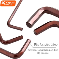 [Lẻ 8mm - 12mm] Lục Giác Bi Nâu Kapusi Cỡ Trung - Thép S2 Đặc Chủng - Chịu Lực Cực Tốt - Chuyên Trị Bu Lông Gỉ Sét BH12T