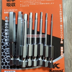 Bộ đầu bắn ốc lục giác trắng KAPUSI Nhật Bản 1.5-8mm