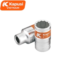 Đầu Tuýp 1/2 Inch Bông Kapusi - Khẩu Hoa Thị Ngắn Thép CR-V Cao Cấp Nhiều Kích Thước Từ 8-27MM