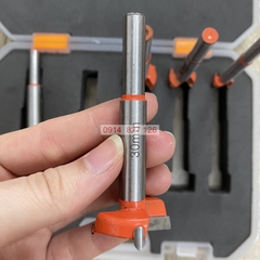 Bộ mũi khoét gỗ KAPUSI 5 chi tiết K-6280, cỡ từ 15-35mm thép carbon cứng và sắc bén
