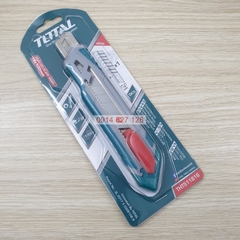 Dao rọc giấy cao cấp TOTAL THT511816 kèm theo 1 lưỡi dao chất liệu SK5 cắt giấy, rọc băng keo