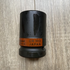 Đầu tuýp khẩu ngắn đen 1inch KAPUSI Nhật Bản cỡ từ 21-46mm, 6 cạnh thép Cr-Mo