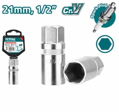 Đầu tuýp lục giác mở bugi xe máy 16mm và 21mm TOTAL THSPS12166 THSPS12216 chất liệu thép CR-V