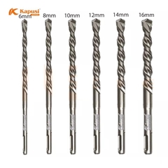 Mũi khoan bê tông 4 cạnh KAPUSI Nhật Bản chiều dài 110mm-160mm, phi từ 6-16mm