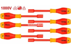 Bộ tua vít đa năng TOTAL THTIS5106 cách điện 1000V, 10 chi tiết, có thể hoán đổi đầu vít