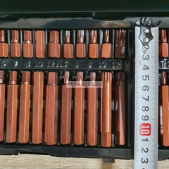 Bộ tuýp lục giác hoa thị 40 chi tiết K-7259  Kapusi, đựng trong hộp thép sơn tĩnh điện