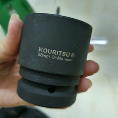 Đầu Khẩu Đen Ngắn 1" KOURITSU Thép Hợp Kim Cr-Mo Chống Mài Mòn Nhiều Cỡ 38 40 41 46 50mm Bảo Hành 12 Tháng