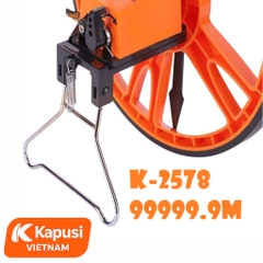 Thước Đo Khoảng Cách Bánh Xe Kapusi K-2578: Đồng Hồ Cơ 5 Chữ Số - Gập Gọn - Chân Chống Vững Chãi, Bh 12 tháng