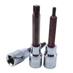 Bộ Đầu Tuýp Bông Mai 12 Cạnh Kapusi 1/2 inch Dài 100mm – 7 Món (M5–M16) – Thép CRV S2 Siêu Bền, Bh 12 tháng
