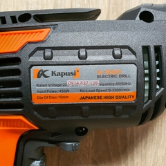 Máy khoan động lực điện K-10008 hãng Kapusi 420W, Mô tơ lõi đồng