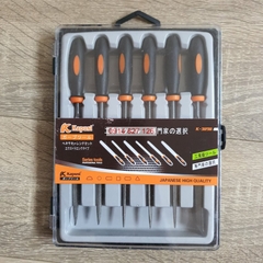 Bộ dũa 6 cái hãng KAPUSI Japan K-3898, dài 140mm, chất liệu hợp kim cao cấp, Bh 12 tháng diy-vietnam