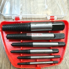 [FreeShip] Bộ tháo bu lông ốc vít gãy 6 cây (3-22mm) hãng Kapusi thương hiệu Nhật Bản, BH 12 tháng, Bộ nhổ ốc gãy