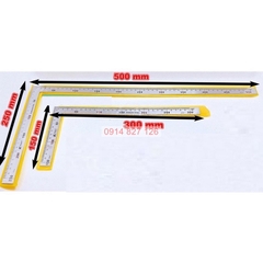 Thước ke góc 90 độ KAPUSI Nhật Bản 150x300mm, 250x500mm, nhôm cao cấp