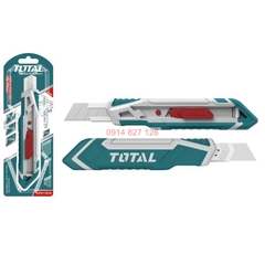 Dao rọc giấy cao cấp TOTAL THT511816 kèm theo 1 lưỡi dao chất liệu SK5 cắt giấy, rọc băng keo